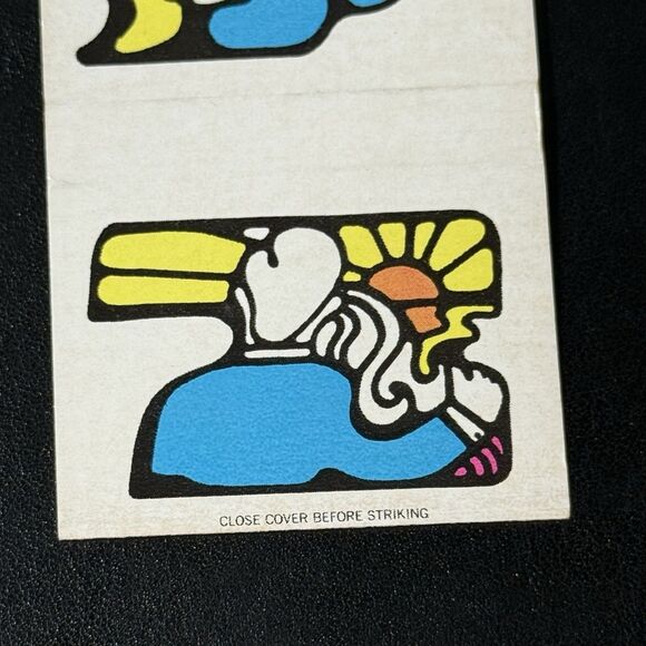 Unstruck 1969 Psychedelic Art Matchbook Lot of 4 Ohio Match Co Pop Art Designs - Picture 7 of 15